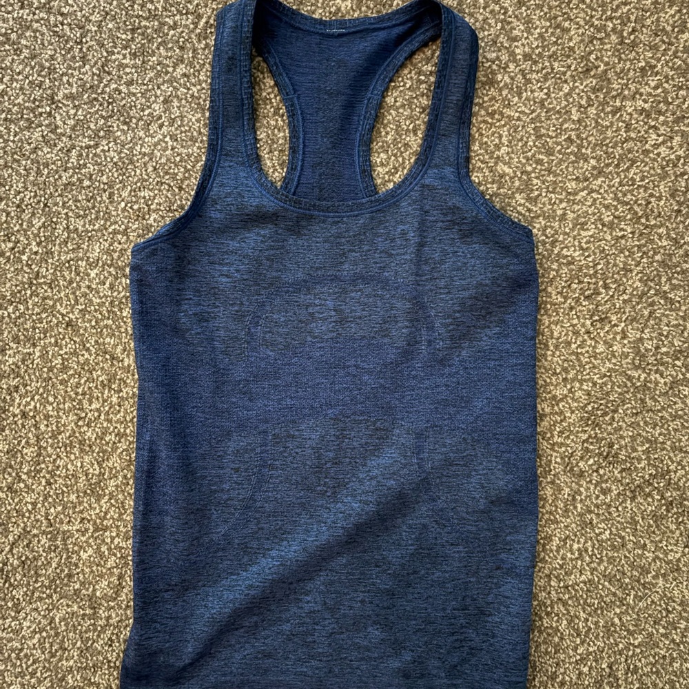 SOLD Lululemon Swiftly Tech Blue Tank Top